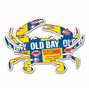 Old Bay Can Crab Car Refrigerator Diecut Magnet - NEW Fast Ship